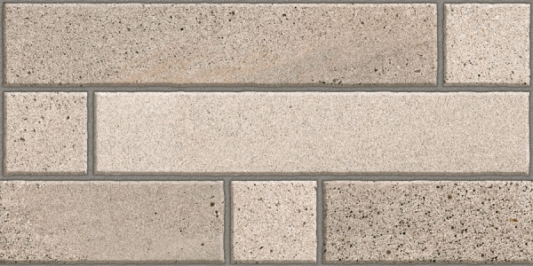 Elevation Wall Cladding Glazed Porcelain Tiles Bricks Grey