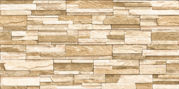 Elevation Wall Cladding Glazed Porcelain Tiles Lines Camel Metrix