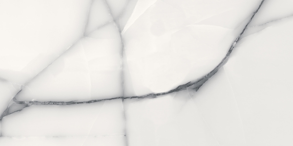 Glossy Millenia Collection Glazed Porcelain Tiles Lerox White