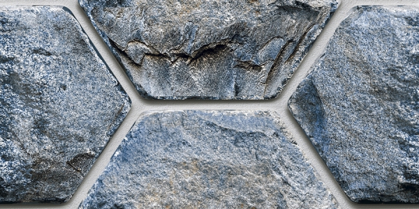 Elevation Wall Cladding Glazed Porcelain Tiles Hexa Natural Metrix