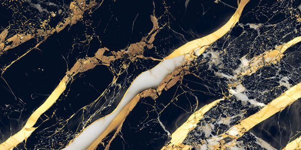 High Glossy Chroma Collection Glazed Porcelain Tiles Atlas Black