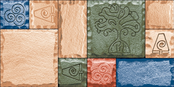 Elevation Wall Cladding Glazed Porcelain Tiles Lvca Mix