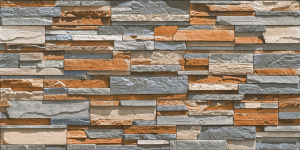 Elevation Wall Cladding Glazed Porcelain Tiles Lines Brown Metrix