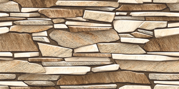 Elevation Wall Cladding Glazed Porcelain Tiles Reno Natural