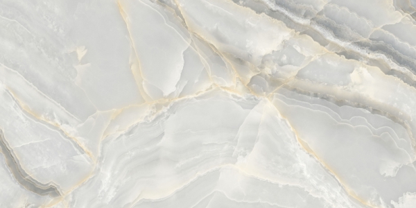 Glossy Millenia Collection Glazed Porcelain Tiles Faint Onyx Grey