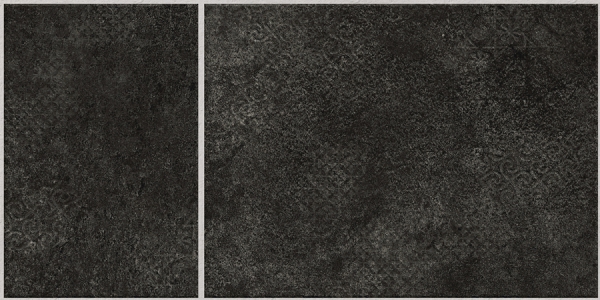 Earth Collection 12 mm Glazed Porcelain Tiles Lithos Negro