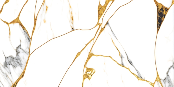 High Glossy Chroma Collection Glazed Porcelain Tiles White Gold