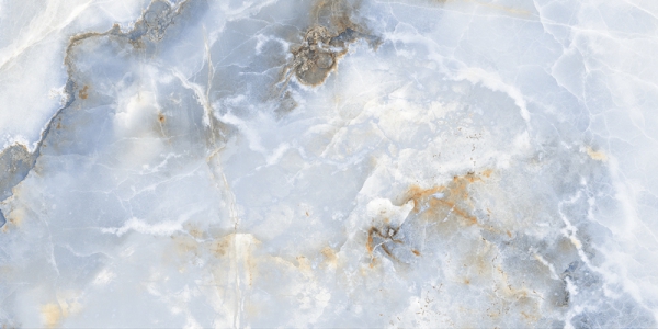 Glossy Millenia Collection Glazed Porcelain Tiles Aura Onyx Azul