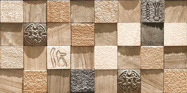 Elevation Wall Cladding Glazed Porcelain Tiles Mosiaco Natural Metrix