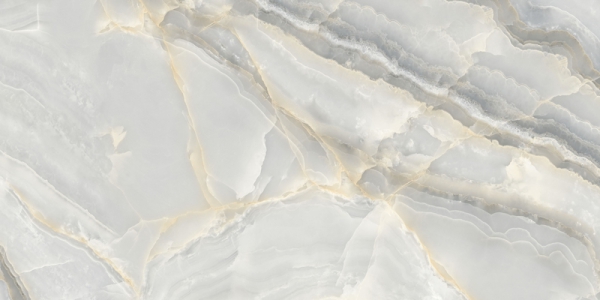 Glossy Millenia Collection Glazed Porcelain Tiles Faint Onyx Grey