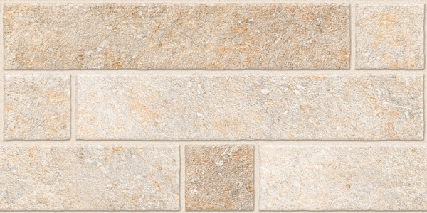 Elevation Wall Cladding Glazed Porcelain Tiles Bricks Crema