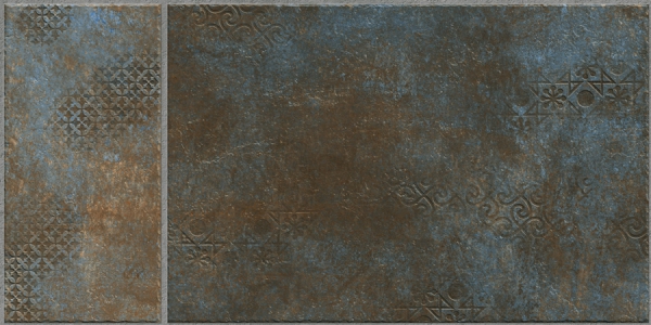 Earth Collection 12 mm Glazed Porcelain Tiles Lithos Ocean