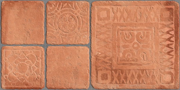 Earth Collection 12 mm Glazed Porcelain Tiles Altroz Brown Red