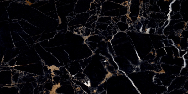Super High Glossy Jewel Collection Glazed Porcelain Tiles Bloster Black