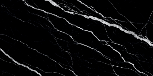 Super High Glossy Jewel Collection Glazed Porcelain Tiles Adison Black