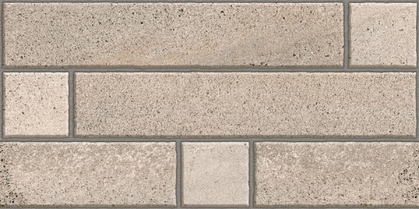 Elevation Wall Cladding Glazed Porcelain Tiles Bricks Grey