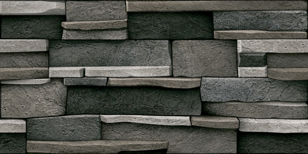 Elevation Wall Cladding Glazed Porcelain Tiles Aria Black