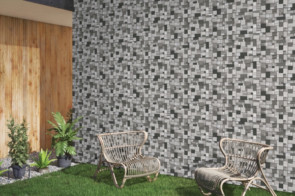 Elevation Wall Cladding Glazed Porcelain Tiles Jsla Grey