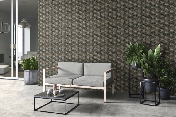 Elevation Wall Cladding Glazed Porcelain Tiles Silken