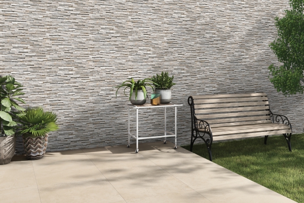 Elevation Wall Cladding Glazed Porcelain Tiles Estoril Mix Metrix