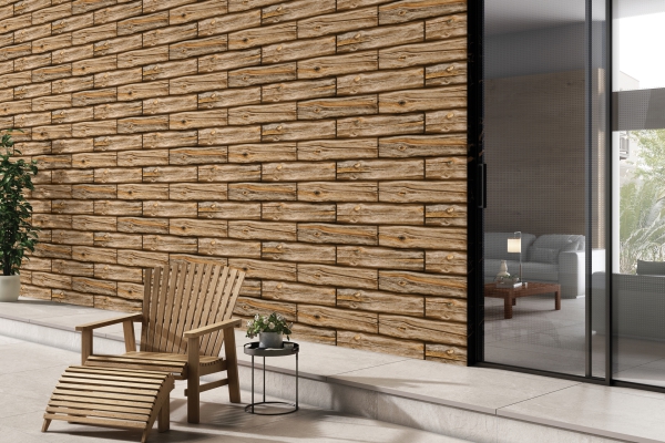 Elevation Wall Cladding Glazed Porcelain Tiles Nubia