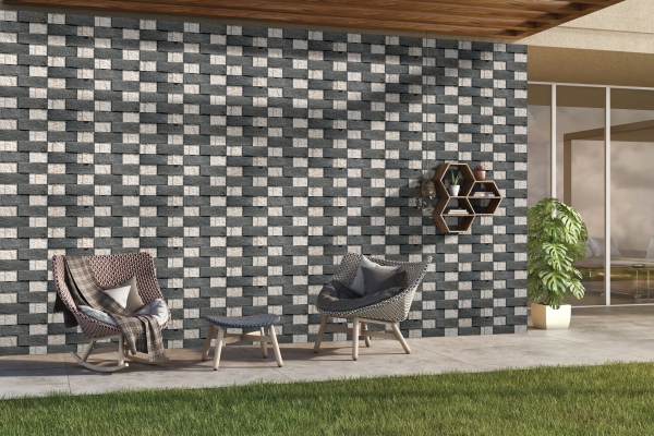 Elevation Wall Cladding Glazed Porcelain Tiles Dixon Natura